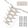 1 Pair Elastic No Tie Shoe Laces Anchors Flat Shoelace Lock Clip for Adults and Kids Tieless Shoelaces for Sneakers