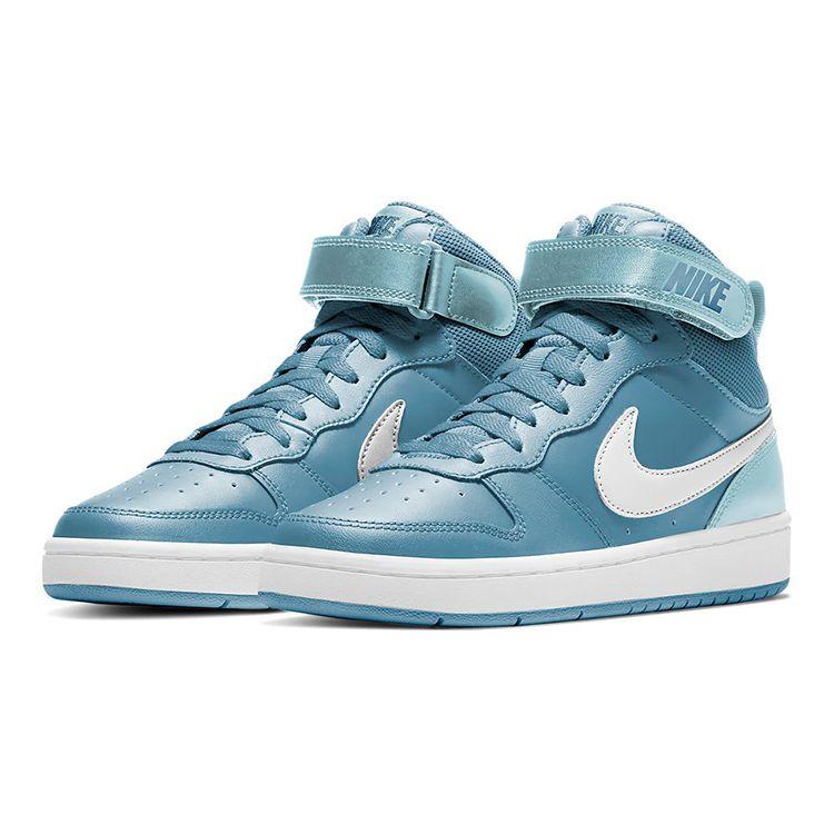 Nike Court Borough Mid 2 GS Cerulean Kids Sneakers Blue Glacier-Blue White CD7782-401