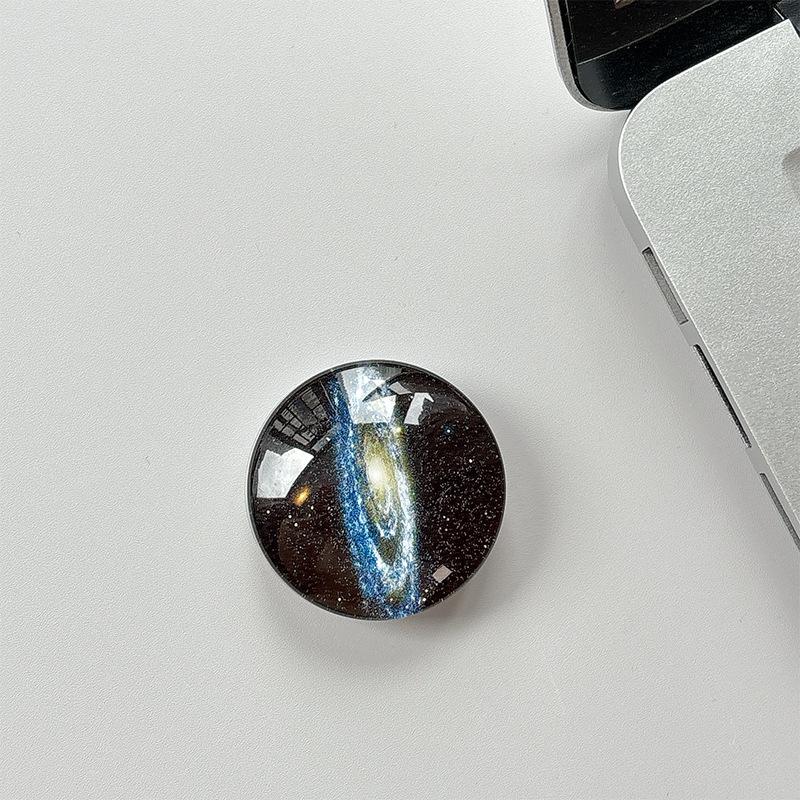 

Crystal Glass Star Mobile Phone Airbag Bracket Paste Type Desktop Telescopic Internet Celebrity Creative Gift Folding Type