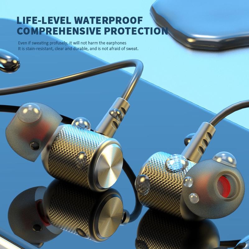 In-ear Sport Earbuds Magnetic Headphone 5.0 TWS Wireless Earphone 9D Stereo Neckband Headphone