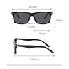 Xiaomi Men Women Square Polarized Sunglasses UV400 Metal Decor Temples Classic Rectangular Shades for Driving Fishing Outdoor Travel