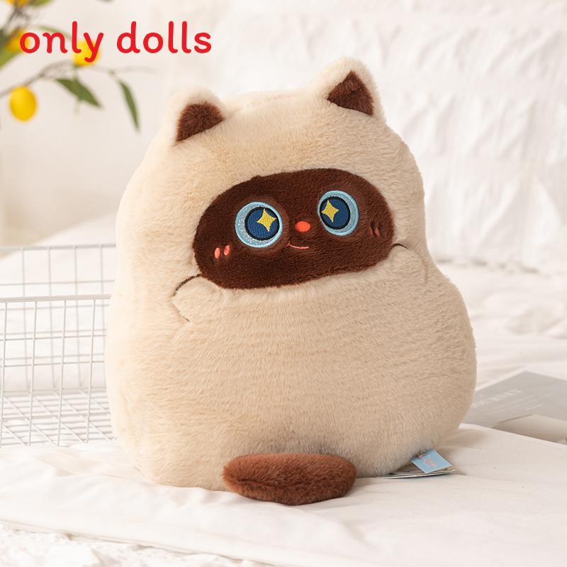 Siamese Cat Plush Toy Pillow With Soft Pp Cotton Filling For Kids And Adults
