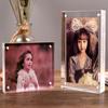 Magnetic Poster Display Stand Transparent Photo Stand Photo Frame  for Room Desk Home Decoration