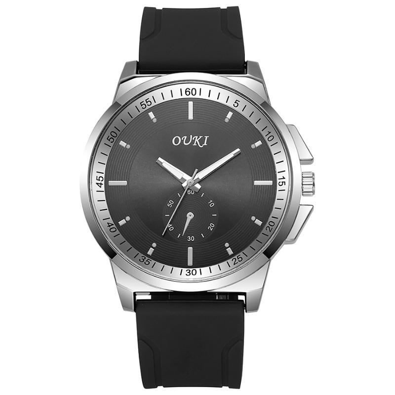 New Men s Watch Hot Sale Men s Quartz Watch Men s Watch Round Fashion Special One size fits all чёрный
