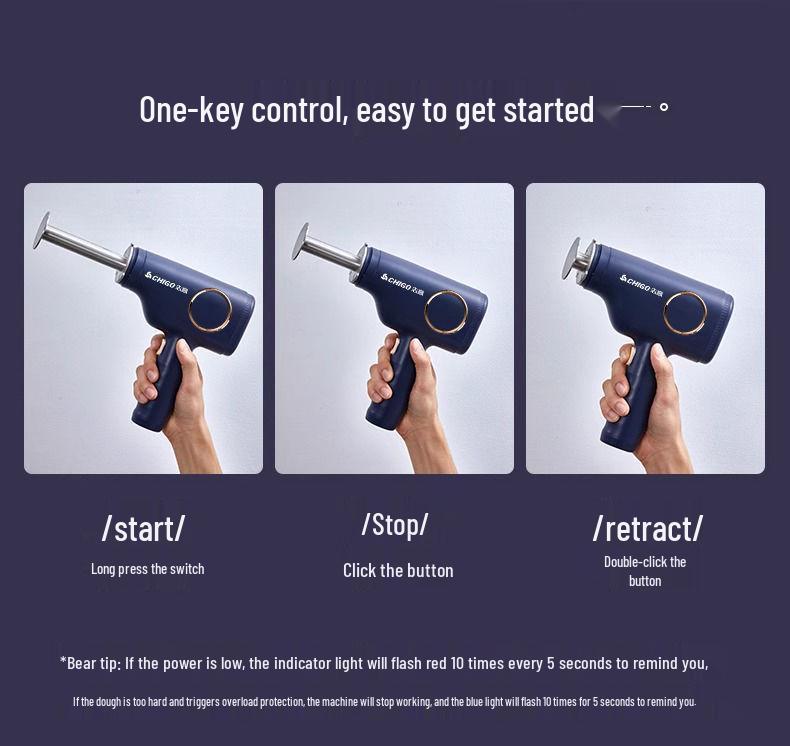 Fully Automatic Wireless Electric Dough & Noodle Press Machine for Home & Commercial Use