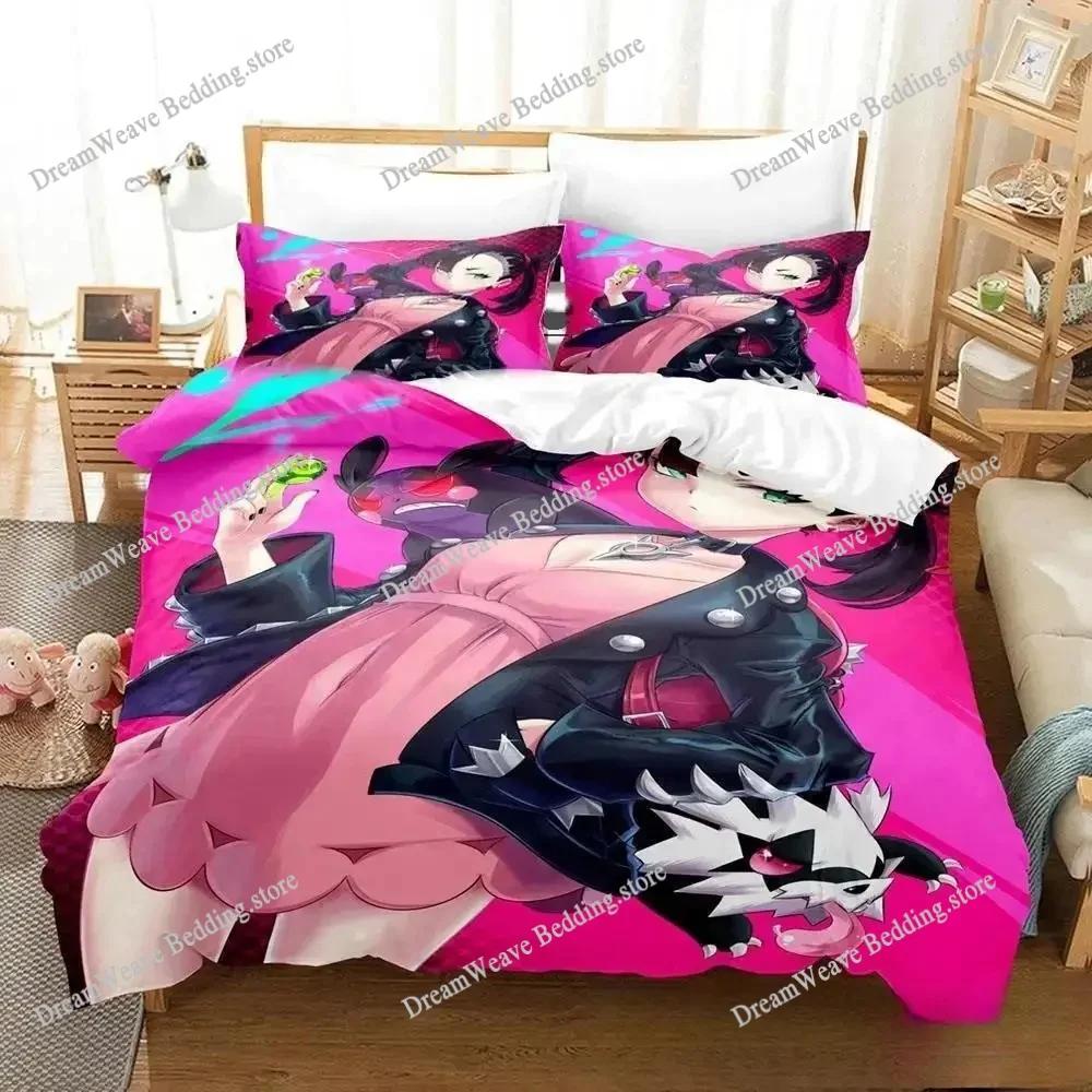 3D Print Anime Marnie Bedding Set Duvet Cover Bed Set Quilt Cover Pillowcase Comforter King Queen Size Boys Adult Home Textiles9