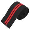 Sports Knee Wraps Compression Elastic Knee Sleeves Brace Straps for WeightliftingBlack Red