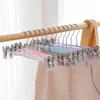Standard Wardrobe Pants Hanger With Non Slip Stainless Steel Clips For Home Storage And Organization