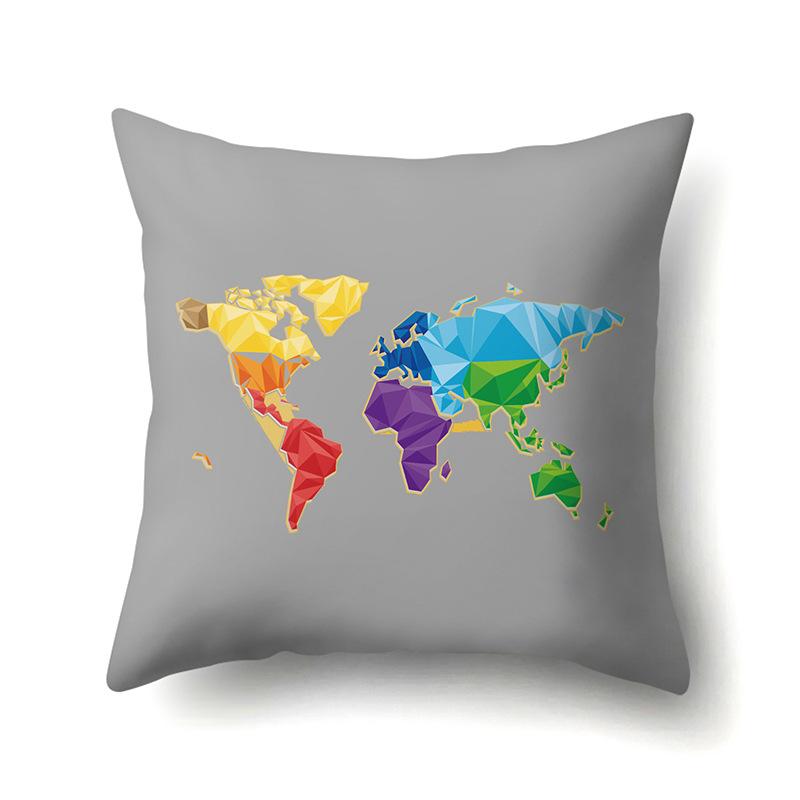 Polyester Pillowcase Automobile Decoration Home Printed Pillowcase