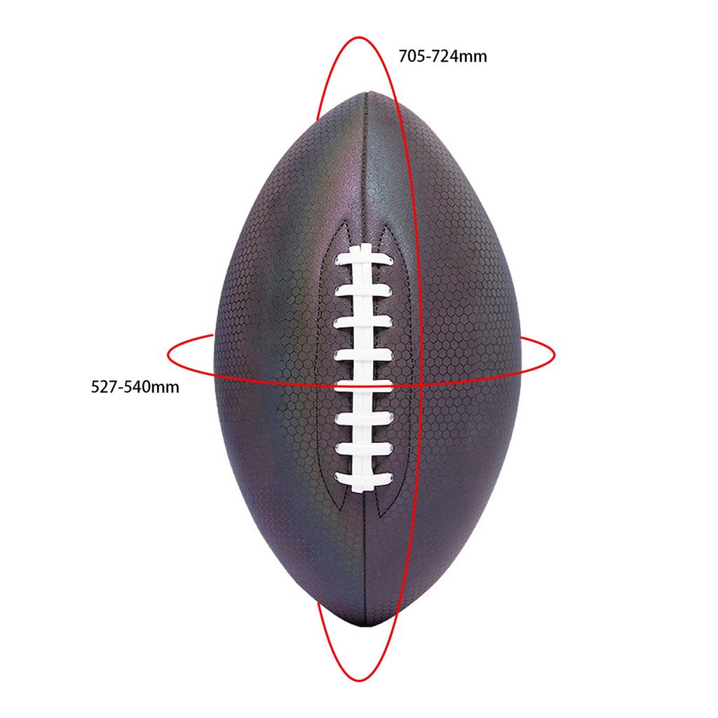 Luminous Fluorescent Reflective Football Pu American Standard Game Training Ball