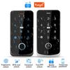 Tuya Bluetooth Backlit Touch Access Control Keypad IP65 Waterproof RFID 13.56MHz Keyboard Biometric Fingerprint Door Opener
