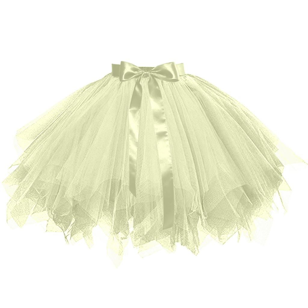 Women's Skirt Boneless Skirt Mesh Lace-Up Skirt