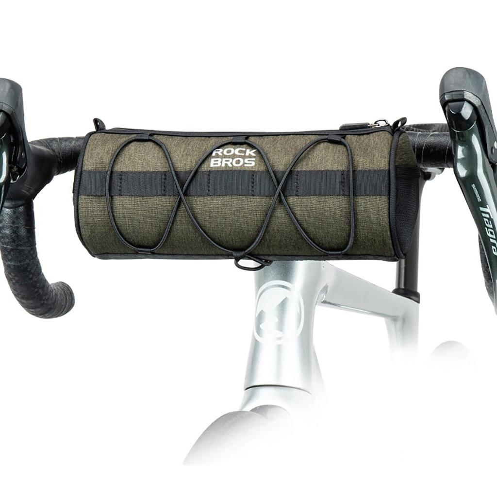 Bicycle bag mounted on the handlebar, frame, under the saddle, 2l, green