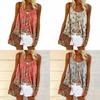Elegante Chaleco de Mujer con Corte Acampanado y Oscilante Sin Mangas Camiseta Tirantes Perfecta Para Atuendos de Vacaciones
