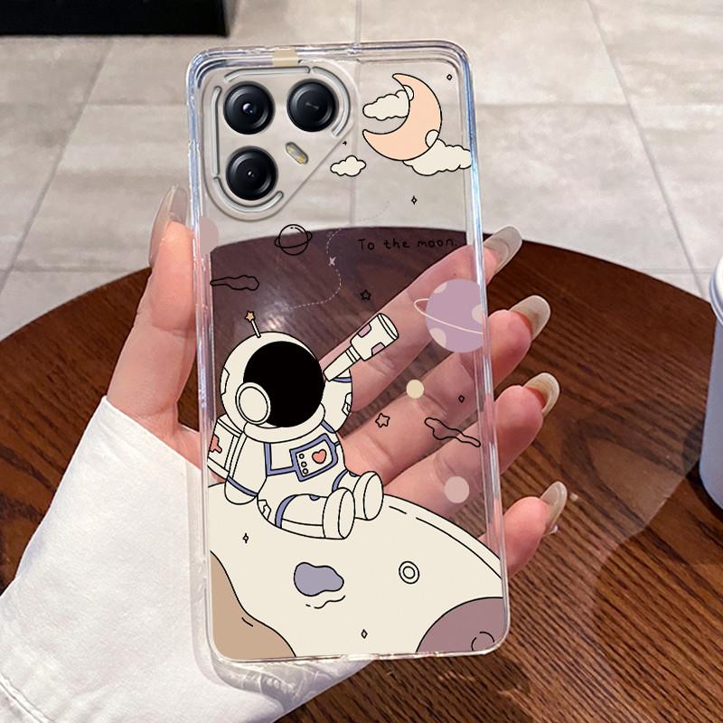 For Tecno Pova 7 Pro Ultra 5G Case LJ8 LJ9 Aesthetic Cute Cat Fashion Back Cover Techno Pova 7Pro 7Ultra Transparent Phone Case