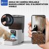 Kibble Dispenser - JIATZOCN - 6L - Camera - 2.4G WiFi - Programmable 1-12 Meals