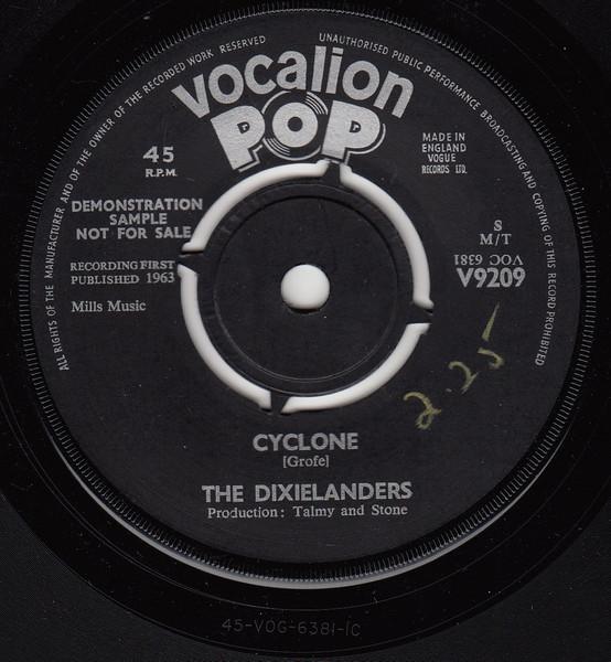 7inch Record DIXIELANDERS - Cyclone / Mardyke V9209 VOCALION POP 1963 UK Rock Used