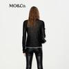 MO&Co. Women's Merino Wool High-Neck Layered Pullover