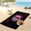 Queensland Maroons Druck Strandtuch Weich Tragbar Schnell?Trockenes Handtuch für Pool Sommerurlaub Outdoor Sport