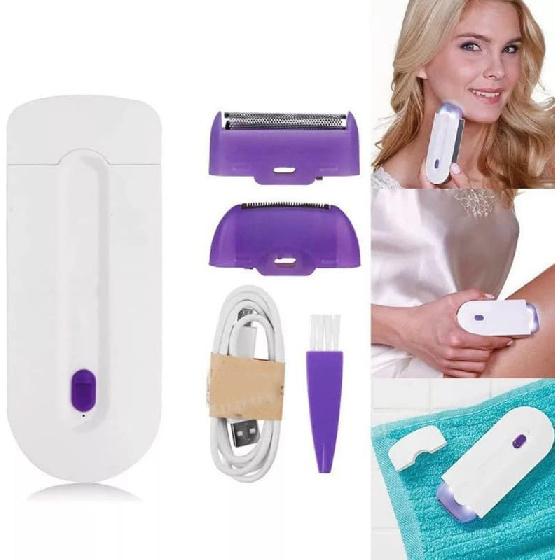 Women Laser Rechargeable Epilator Remover Smooth Touch Hair Removal Instant Pain Free Razor Sensor- Light Technology Hair Remove (Color : White