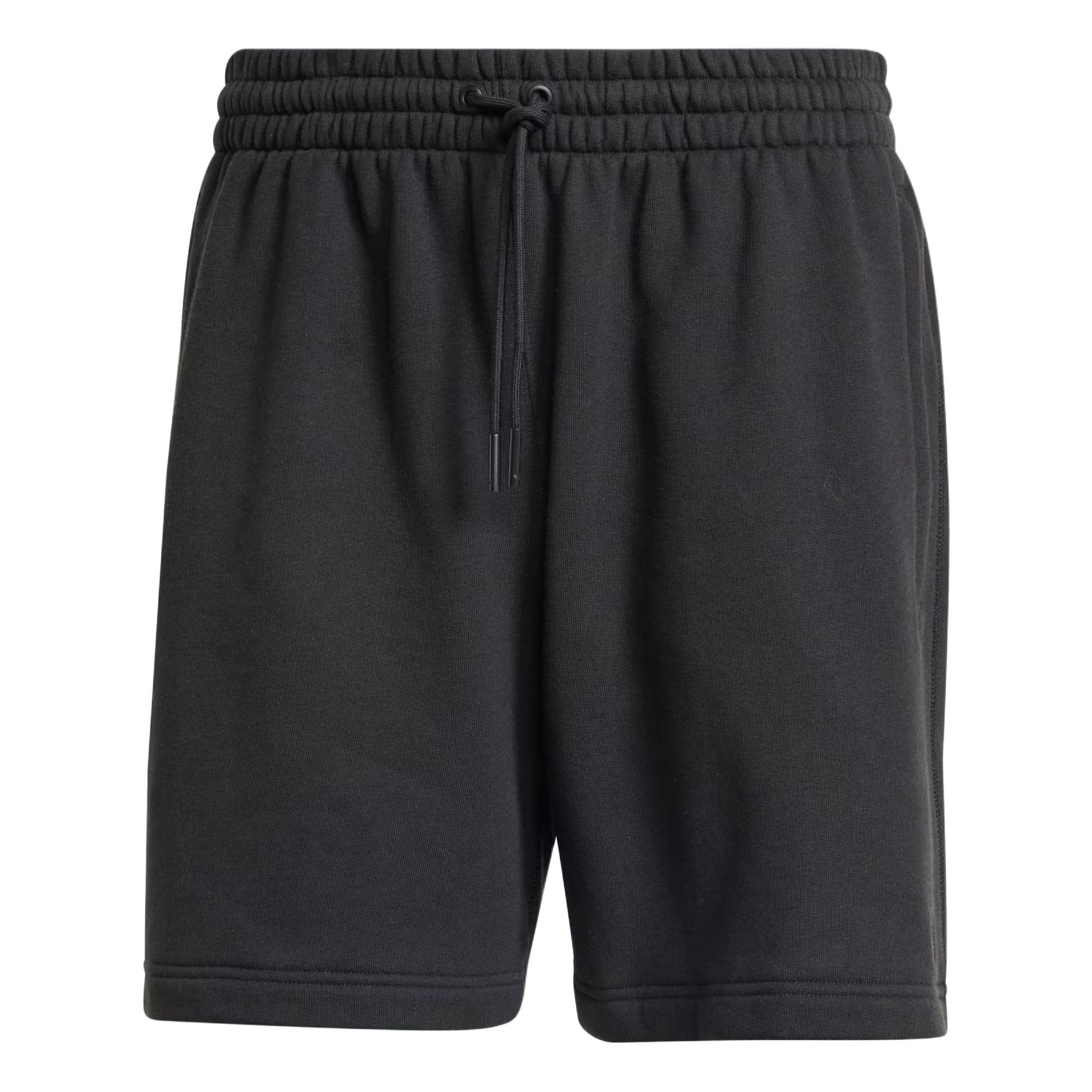 Adidas Originals Premium Essentials Shorts With Solid Color Brand Logo Pattern And Elastic Drawstring Men Bottoms Black IY2249 L