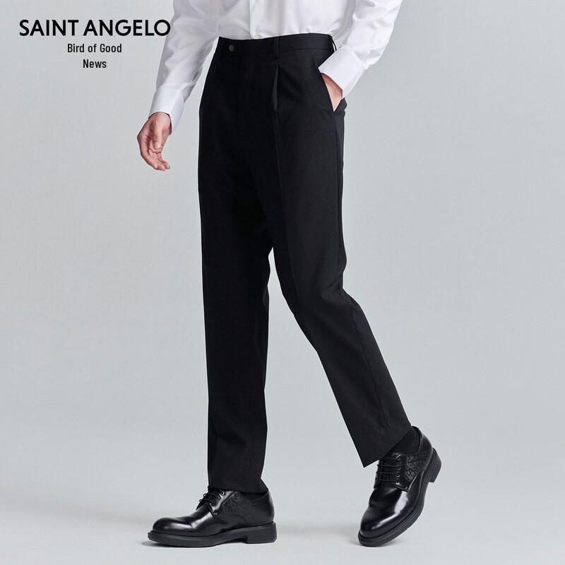 Baoxiniao Men's Double-Breasted Wool Suit