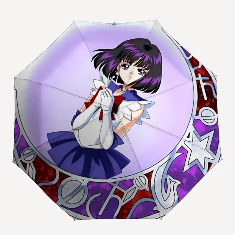 

1pc Moon Princess Automatic Umbrella Durable Iron Frame & Plastic Handle, Gift for Men & Women, Sturdy Construction yy250902037