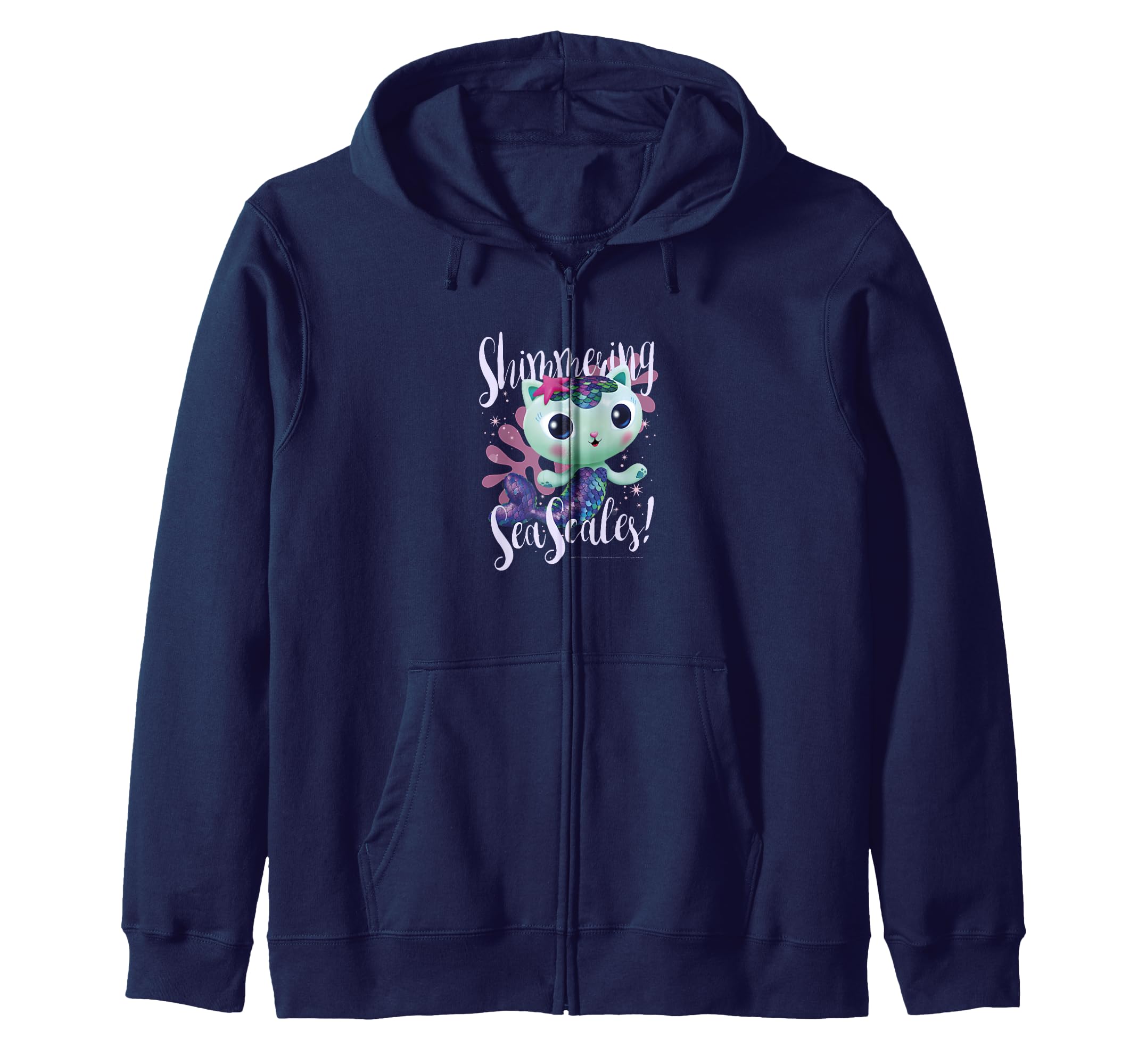 

Gabby s Dollhouse Mercat Sparkling Sea Scales V2 Zip Hoodie