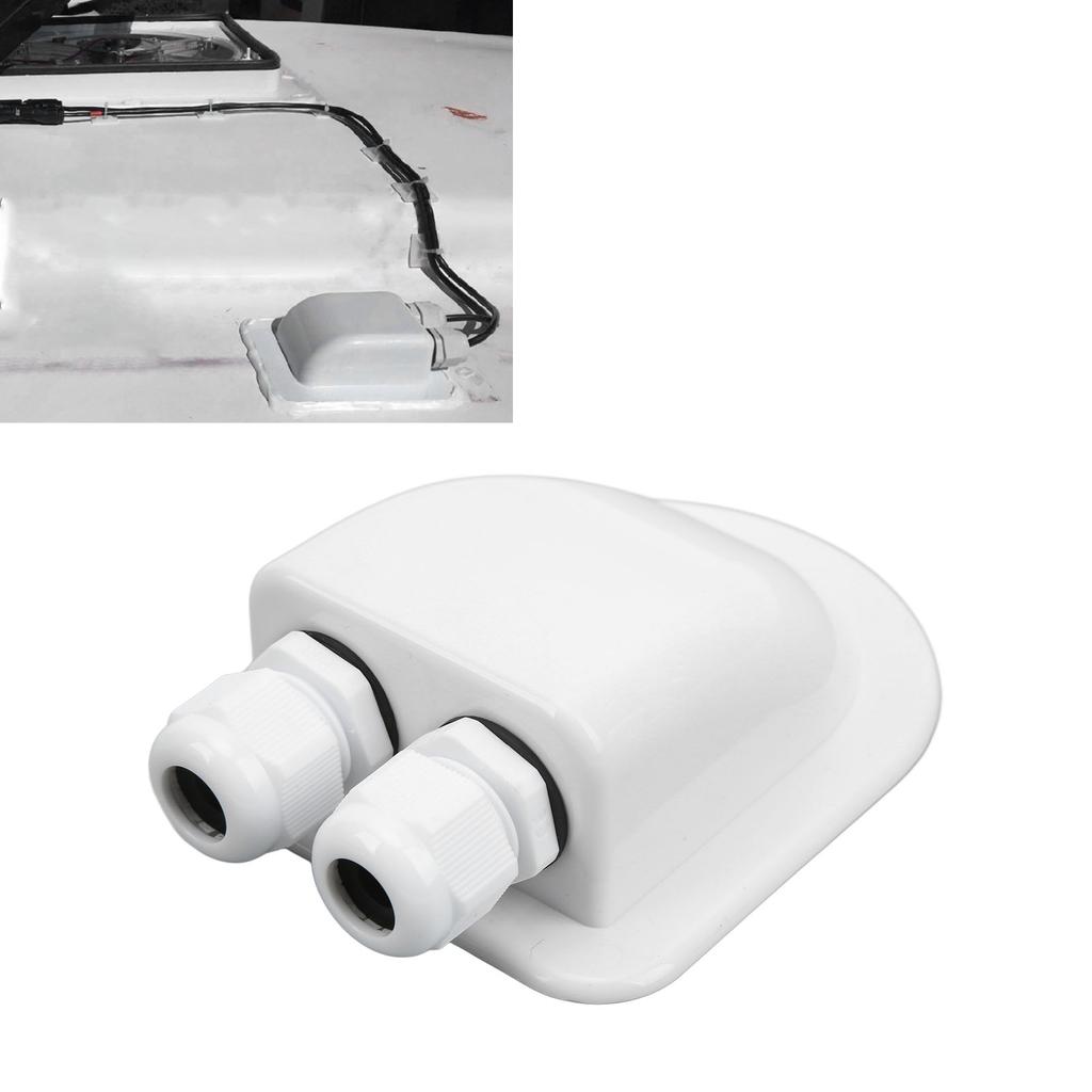 Solar Double Cable Entry Gland IP68 Waterproof Weatherproof  ABS for Solar Project On RV Campervan Boat