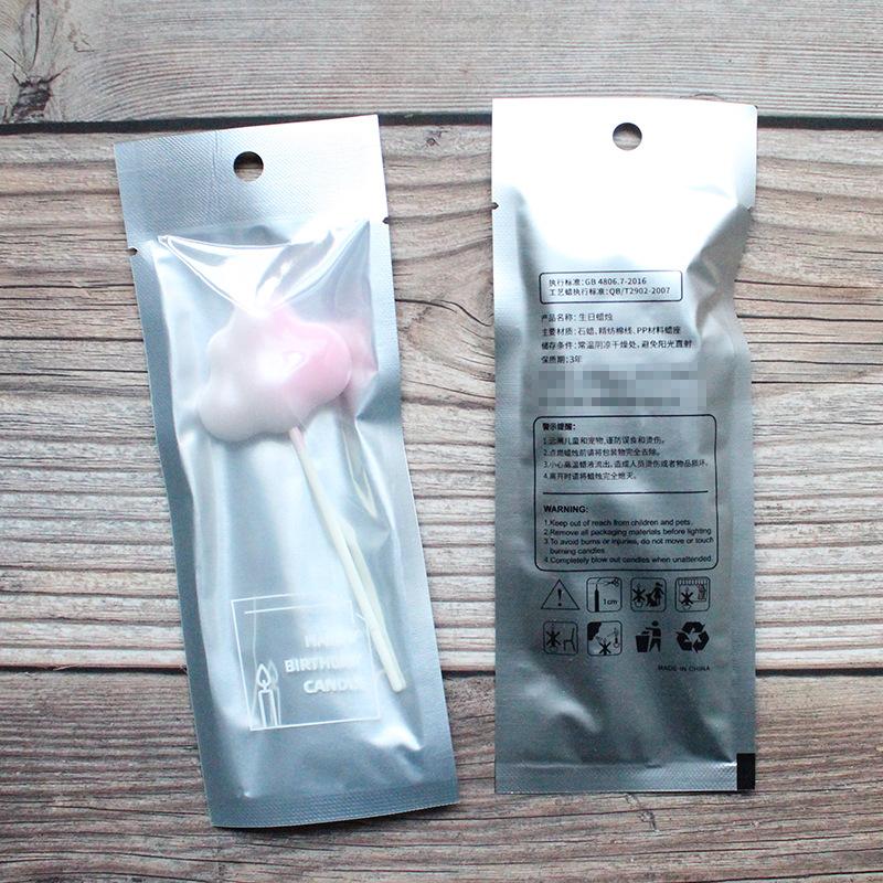 Single Gradient Color Diamond Cloud Birthday Candle Cake Decoration Party Supplies Creative Colorful Candle