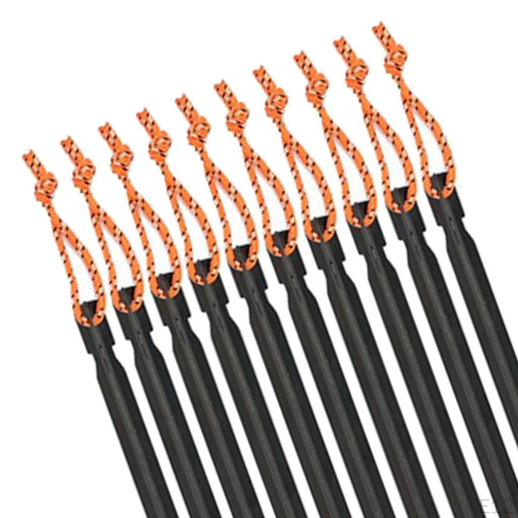 10 Pieces Tent Stake Kit Durable Pegs 18cm