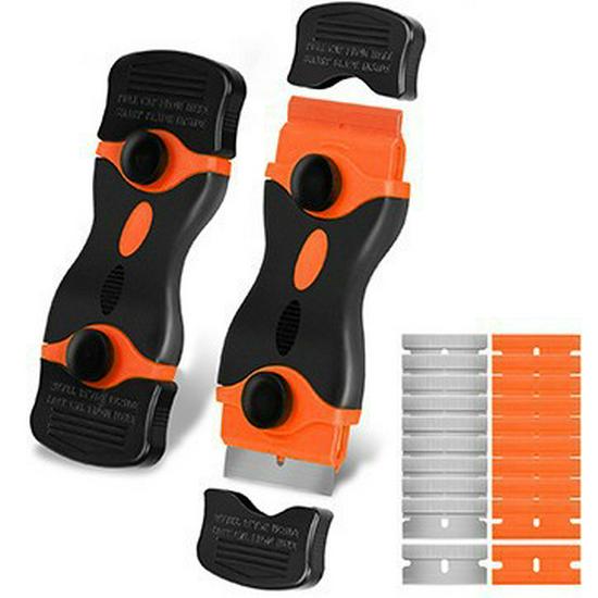 Multi-Function Double-Headed Glue Removal Scraper for Car Film and Kitchen Cleaning