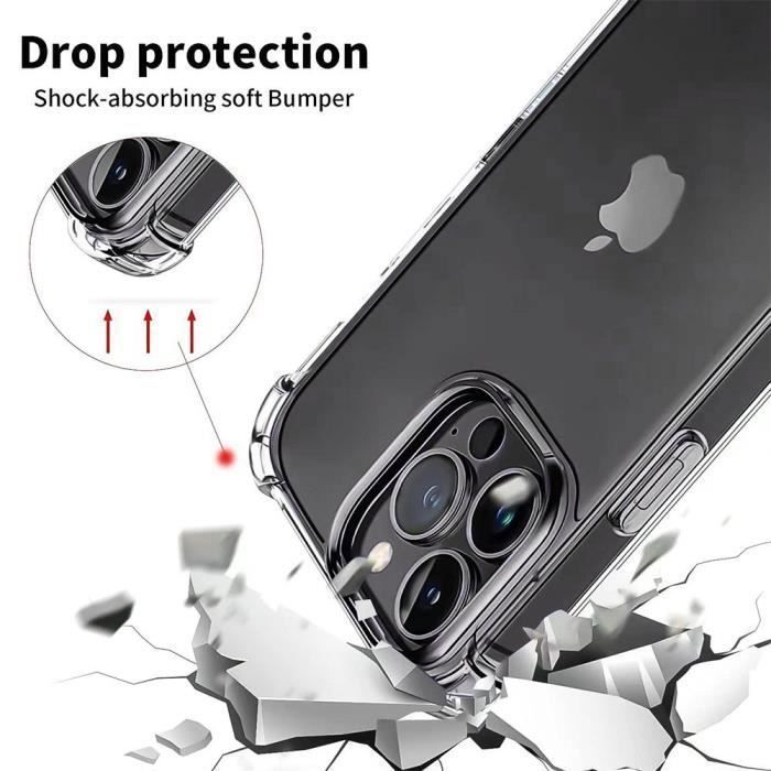 Coque de protection - BOOLING - pour iPhone 16 Pro - Silicone - Transparent - Antichoc - Slim