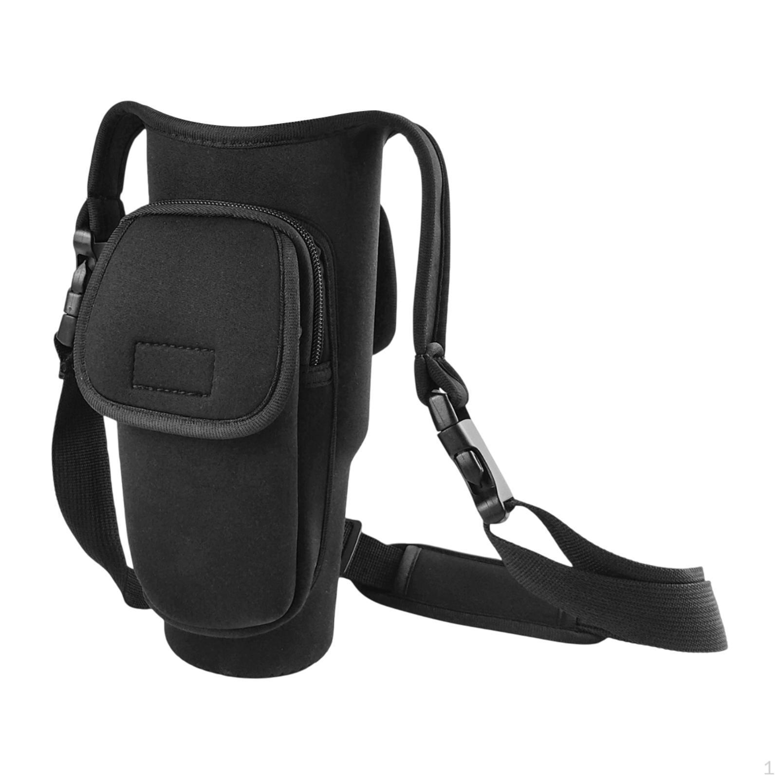 

Insulated Water Bottle Carrier Bag Sleeve for 40oz Tumbler with Handle Front Pocket Outdoor