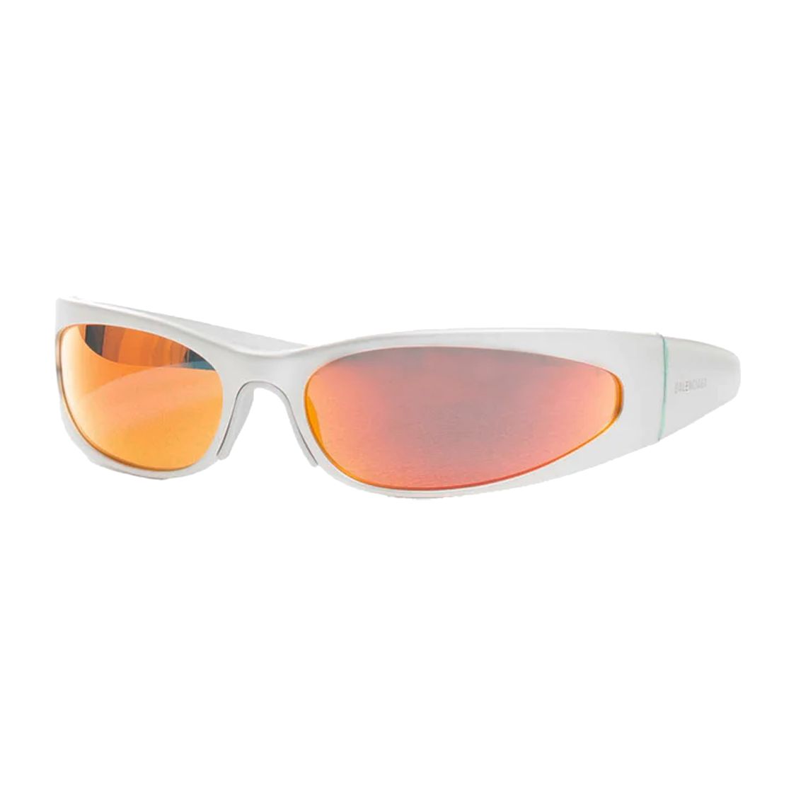 Balenciaga Irregular Shape Sunglasses With Thick Frame And Logo Decoration Men sunglasses White BB0290S004 F,Silver