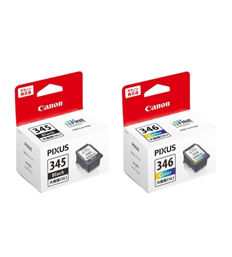 

Genuine Canon Fine Cartridge Set BC-345XL (High-Capacity Black) + BC-346XL (High-Capacity Tri-Color) чорний