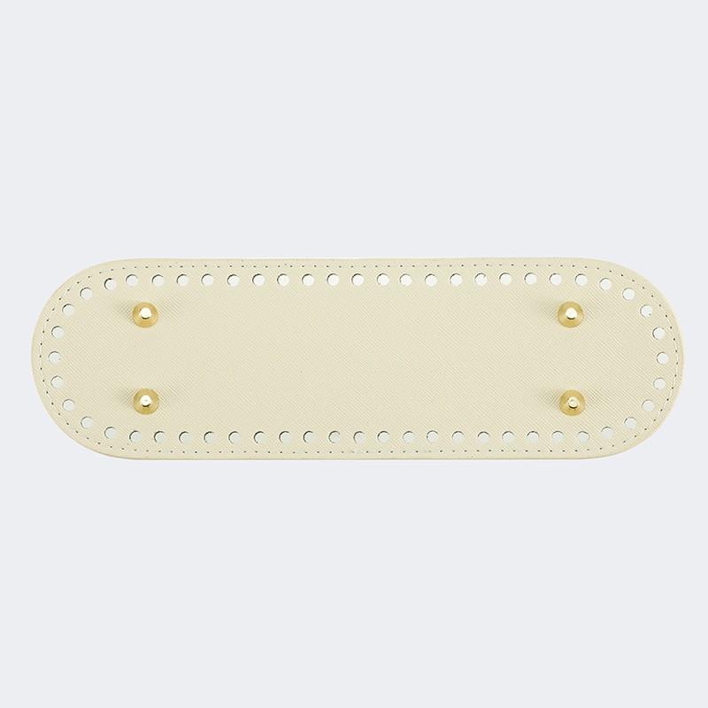 Fondi Ovali Lunghi in Ecopelle Borsa Base per Maglia all'Uncinetto Fatta a Mano Accessori per Decorazione Casa