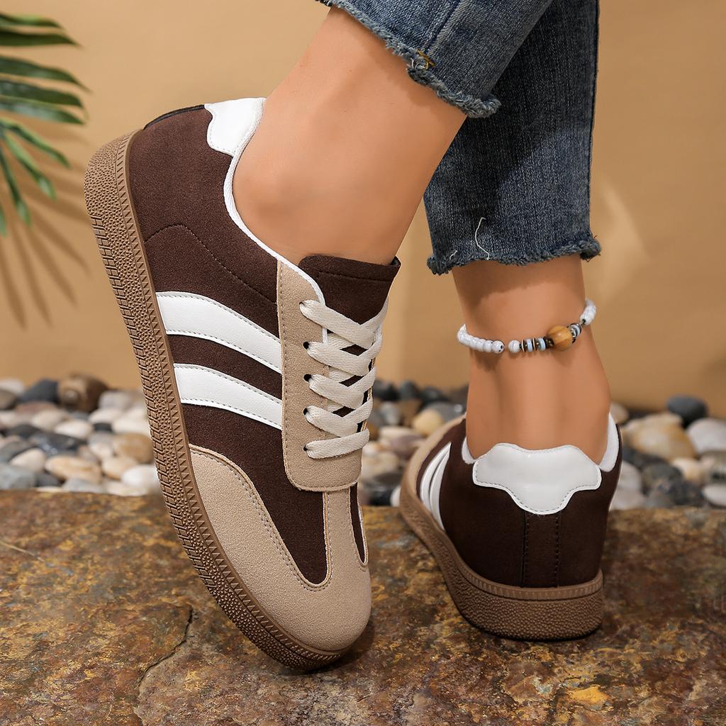 Shoes Woman Trend Casual Sneakers Comfortable Lace Up Flats Tennis Shoe Breathable Walking Jogging Shoe