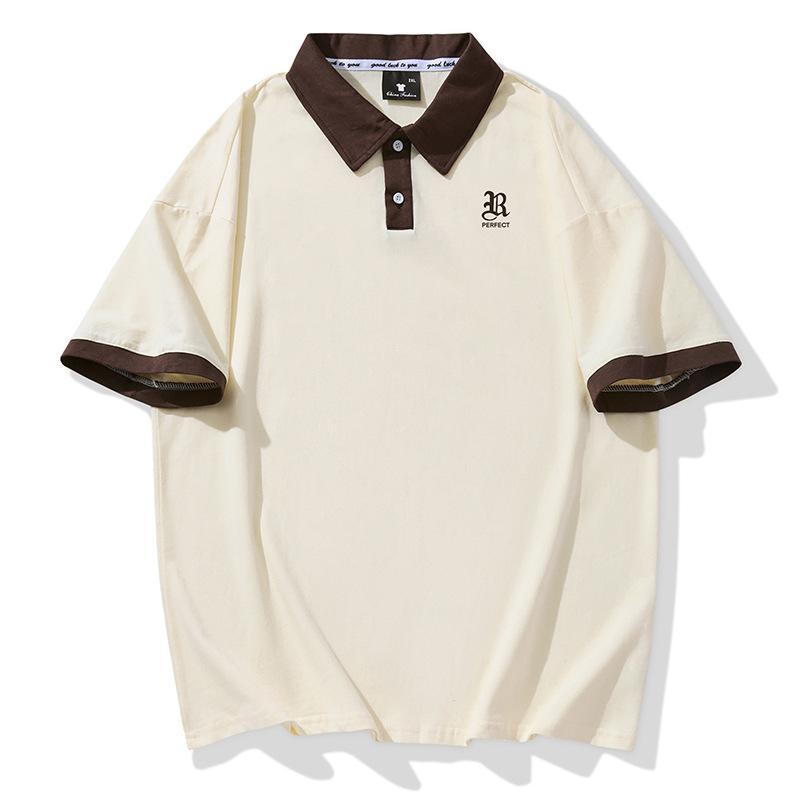 Updated Summer Thin Breathable Short-sleeved T-shirt Lapel POLO Lapel Top