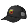 Abarth Print Siateczkowa Czapka Baseballowa Jednokolorowa Czapka Trucker Unisex Regulowana Czapka Snapback Letnia Oddychająca Daszek Przeciwsłoneczny Czapki