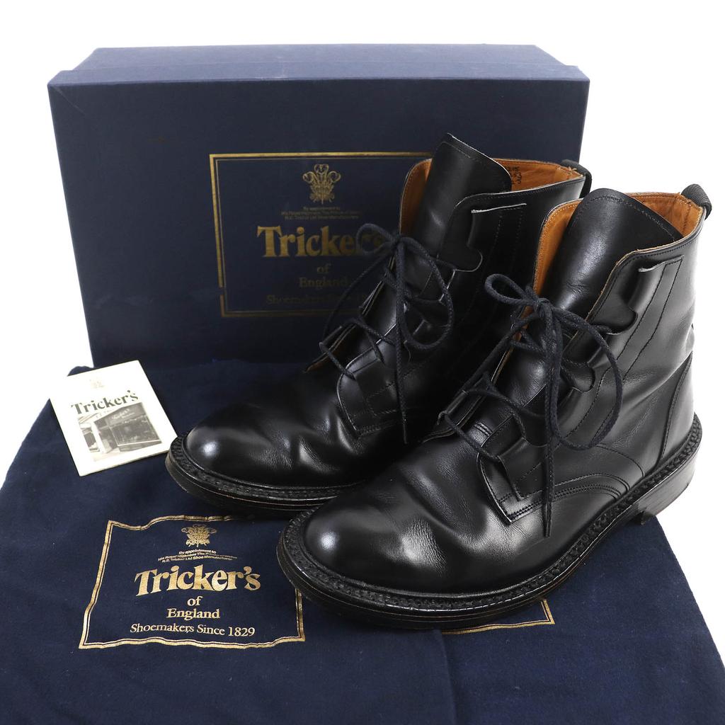 Tolle Tricker's Stiefel Schnürstiefel Leder Country Boots Ghillie Schwarzes Leder Herren 8.5 M6253 Gebraucht