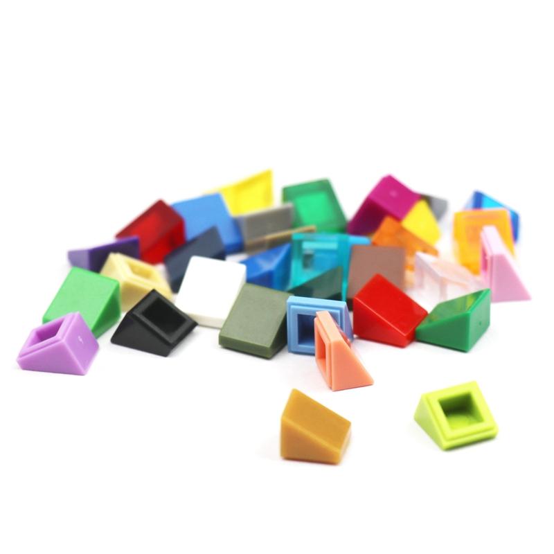 50pcs MOC Slope 30° 1x1 54200 DIY Creative Educational Classic Building Blocks Bricks for City Girl Friend Building Set Series