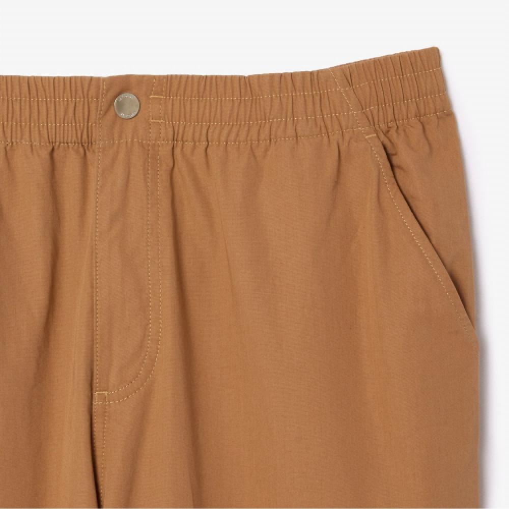LacoSte Men S Full Banding Relaxed Fit pantS [dark Beige]