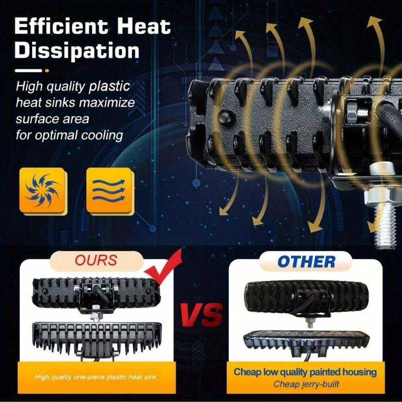 1/2 Set 18W 6-LED Off-Road Light Bar - Waterproof