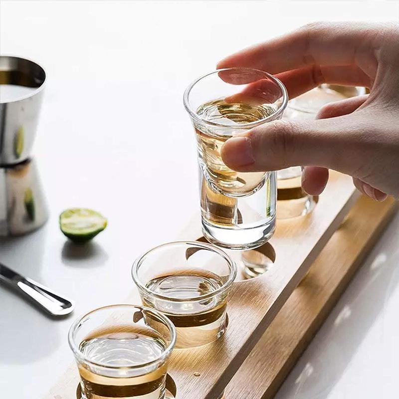 Ağır Tabanlı Shot Bardağı Seti, Viski Shot Bardakları, Likör İçin Mini Cam Bardaklar, Çift Taraflı Likör Bardakları, Tekila Bardakları Sm