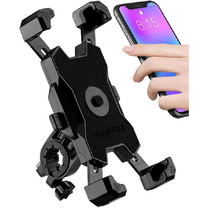 2025 Upgraded Bike Phone Mount, Easy Tall And Quick Release Bicycle - Motorcycle Handlebar Phone Mount Holder, Bike Phone Holder For IPhone And More