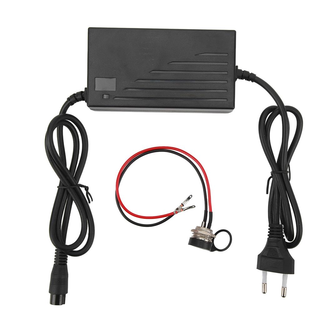 Universal Battery Charger 29.4V 1.6A Electric Bike Lithium Battery Charger with Aviation Head Connector for Electric