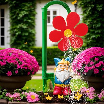 Utomhusgräsmattevattnare Rolig Blomma Dansande Trädgårdssprinkler Vattenleksak 360 Graders Roterande Vattenbevattningssystem