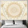 Golden Mandala Pattern Decorative Hanging Cloth  Bedroom Wall Decorative Tapestry