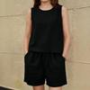 Women's Casual Comfortable Cotton-Linen Sleeveless Set With Pockets